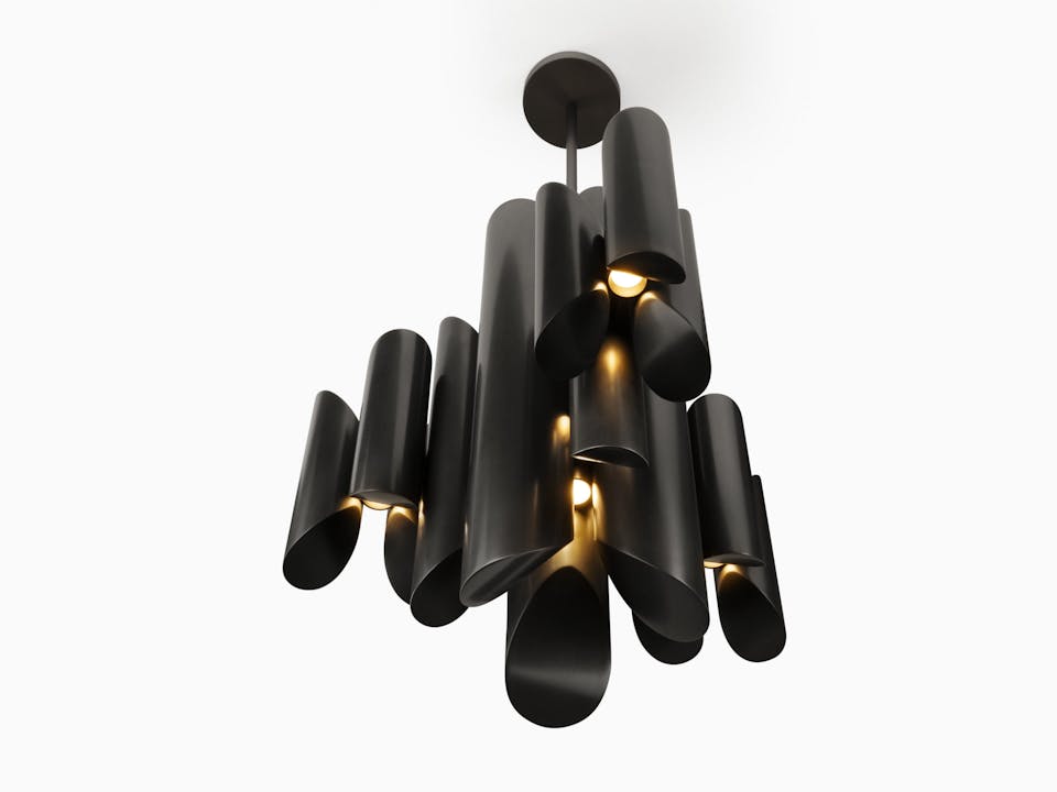 de sousa hughes caste loma chandelier size 2 low angle lit