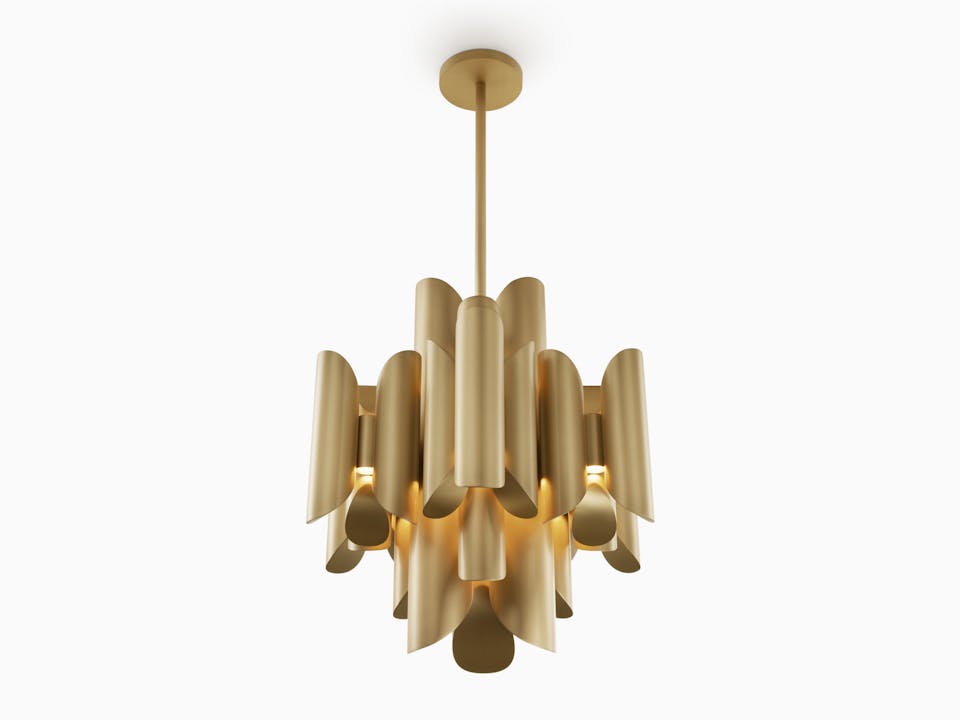 de sousa hughes caste loma chandelier size 3 low angle