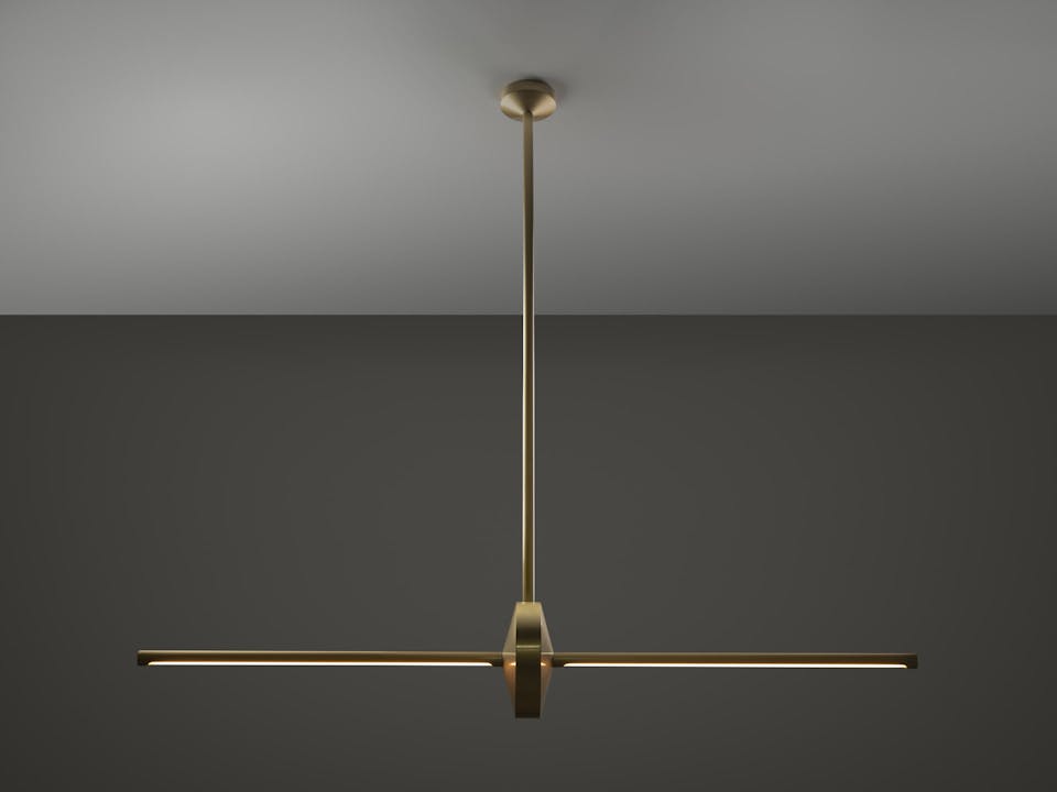 de sousa hughes caste loring hanging light natural finish dark lit