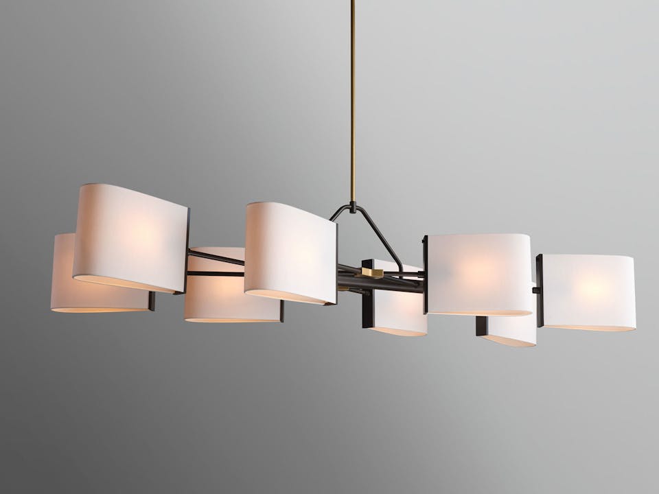de sousa hughes Jonathan Browning Dessay Linear Chandelier