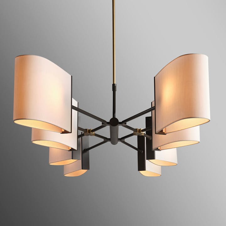 de sousa hughes Jonathan Browning Dessay Linear Chandelier side