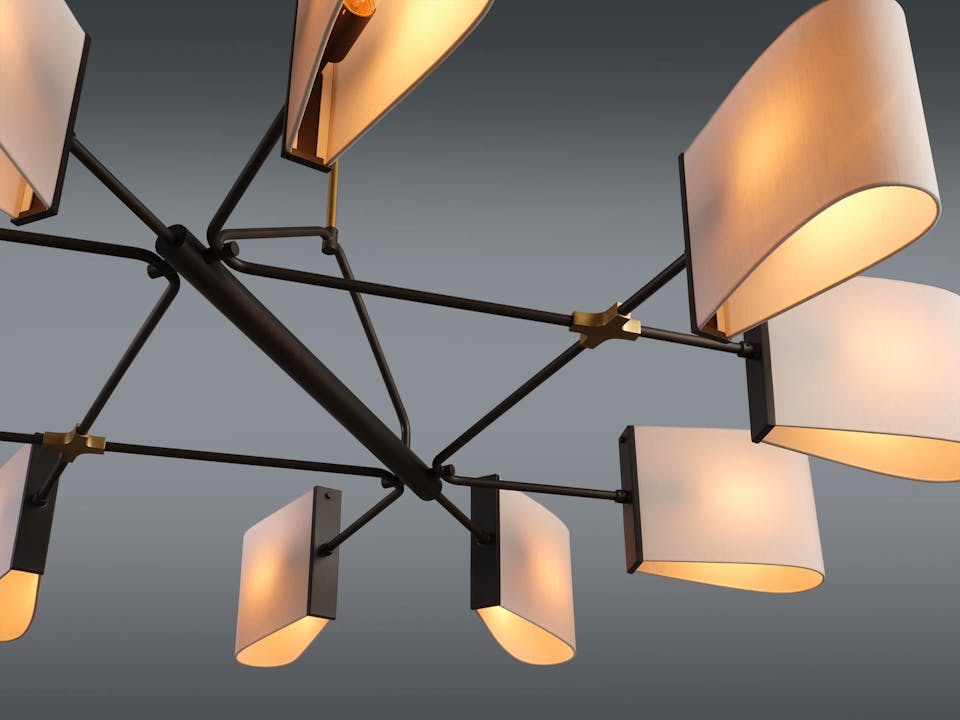 de sousa hughes de sousa hughes Jonathan Browning Dessay Circular Chandelier detail