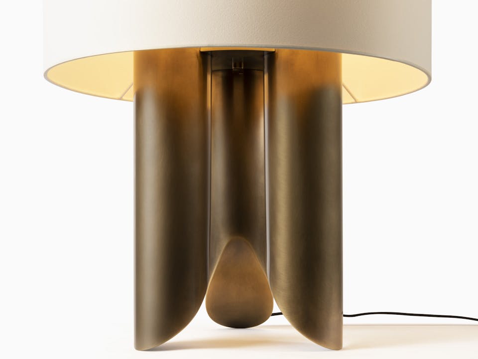 de sousa hughes caste loma table lamp base detail