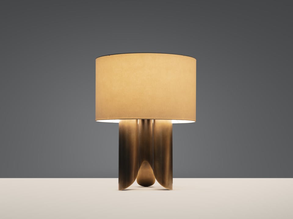 de sousa hughes caste loma table lamp grey background