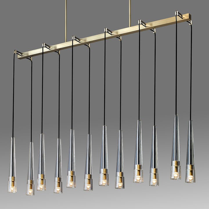 de sousa hughes Jonathan Browning Apollinaire Linear Chandelier