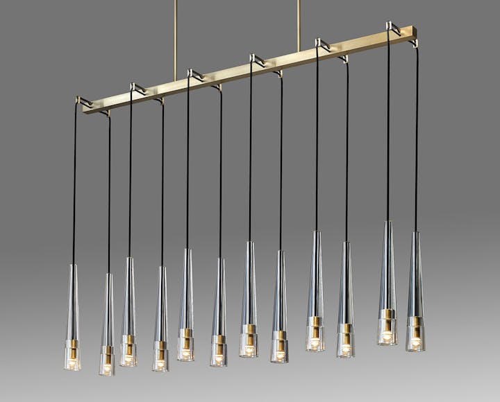 de sousa hughes Jonathan Browning Apollinaire Linear Chandelier
