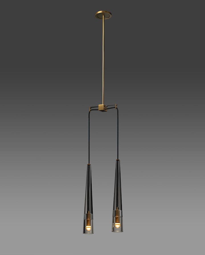 de sousa hughes Jonathan Browning Apollinaire 2 Light Pendant