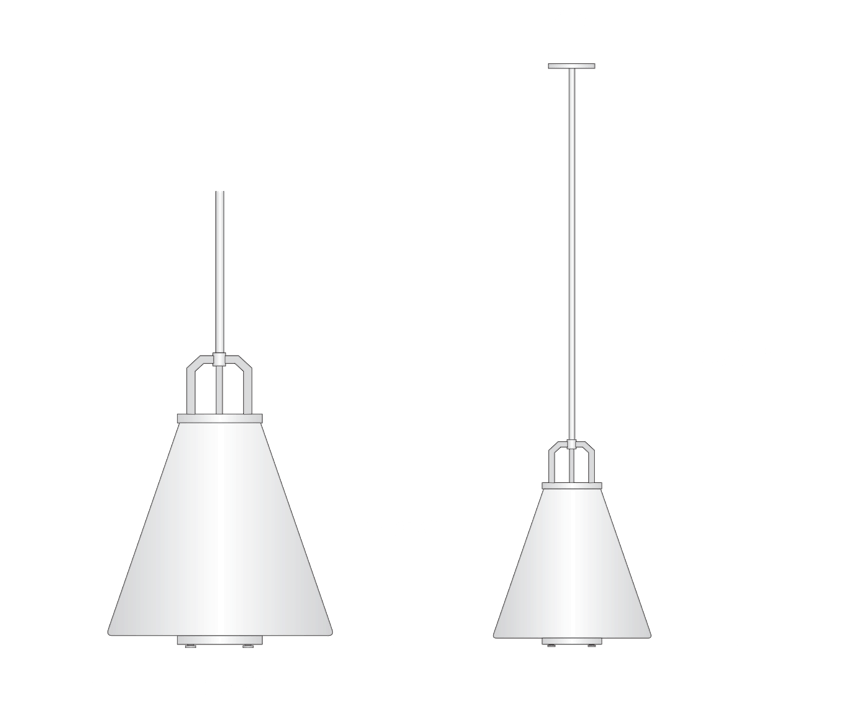de sousa hughes Jonathan Browning Bouillant Funnel Pendant dimensions