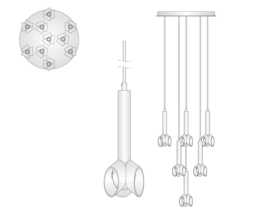 de sousa hughes Jonathan Browning Cantenac Circular Chandelier dimensions