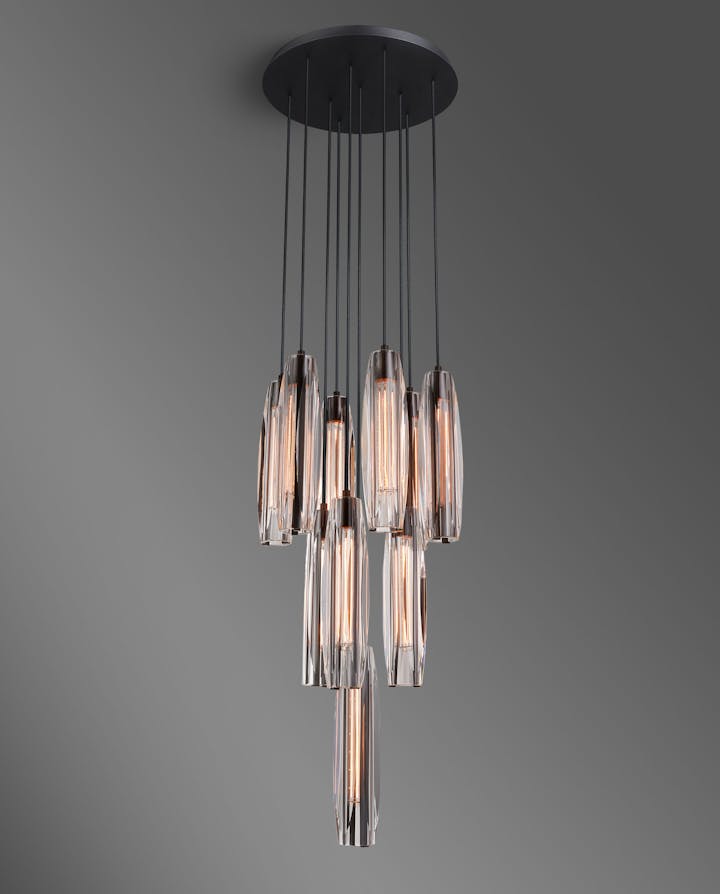 de sousa hughes Jonathan Browning Chartier 10 Light Circular Chandelier
