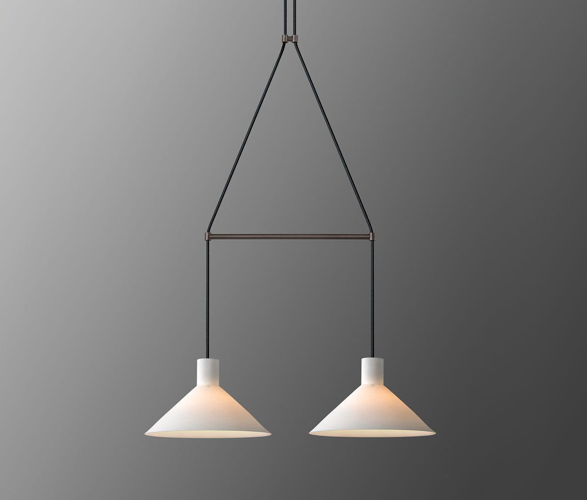 de sousa hughes Jonathan Browning Lauriston 2 Light Pendant front