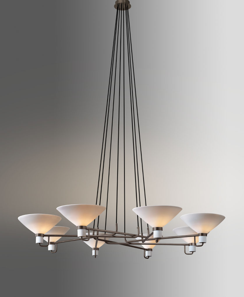 de sousa hughes Jonathan Browning Lauriston Circular Chandelier front