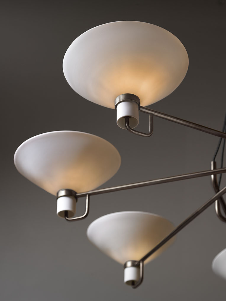 de sousa hughes Jonathan Browning Lauriston Circular Chandelier below angle