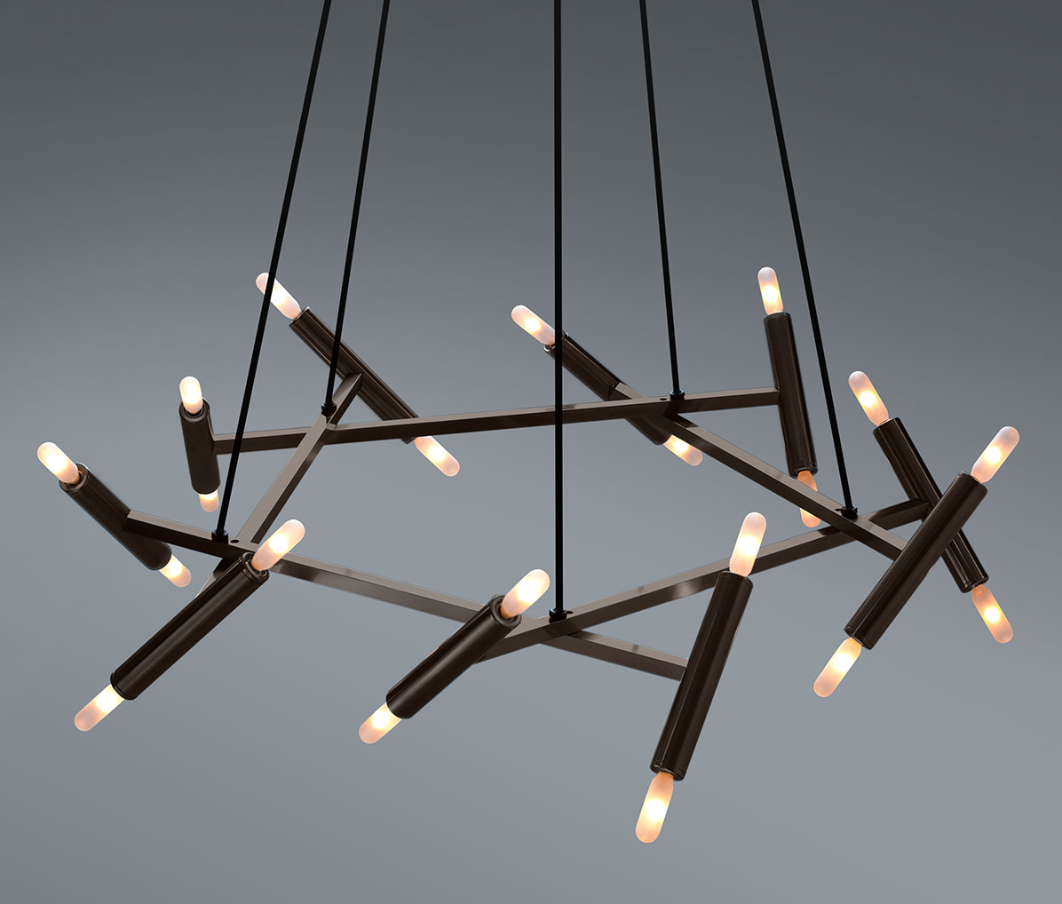 de sousa hughes Jonathan Browning Le Petite Pentagone Chandelier