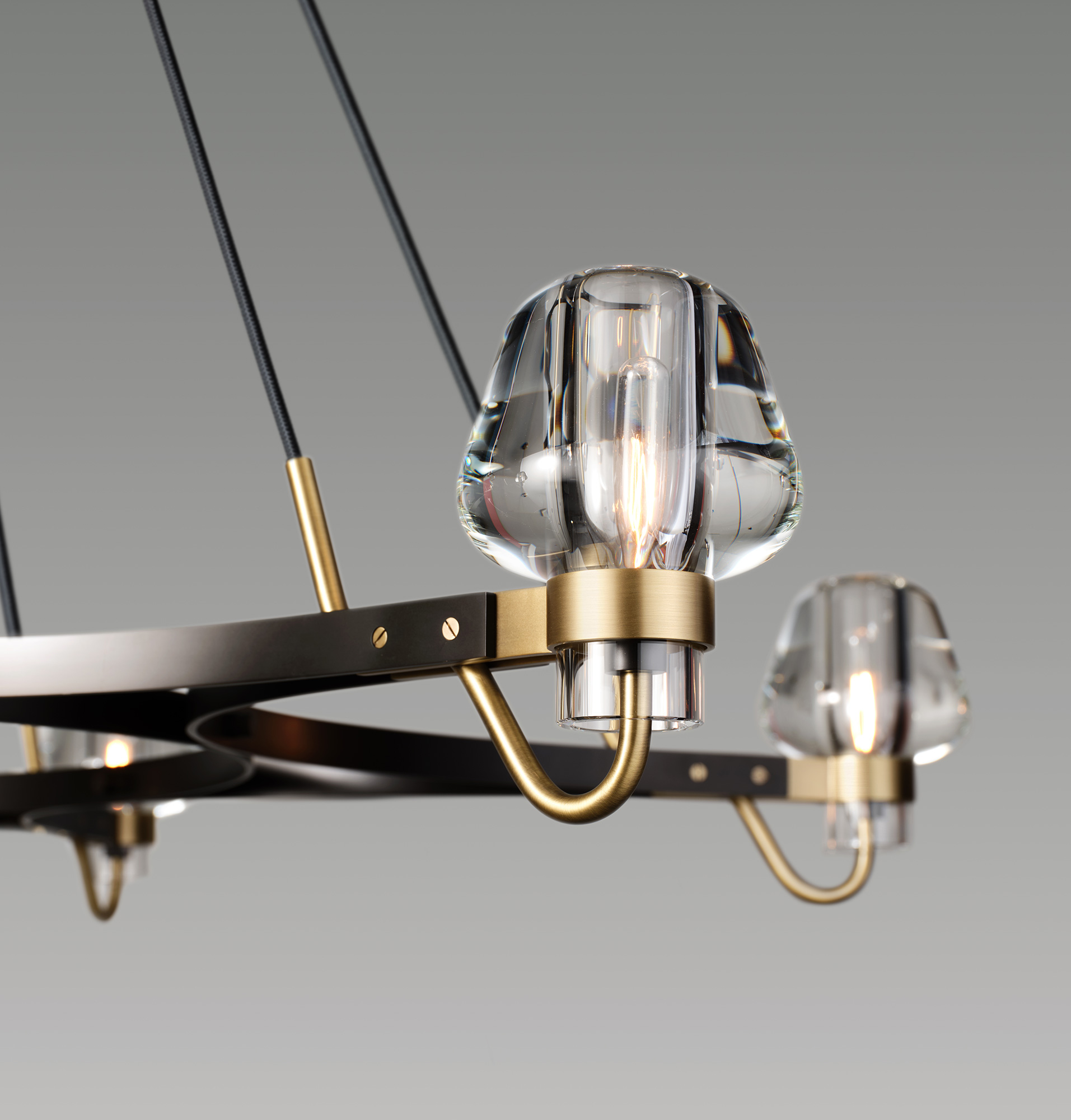 de sousa hughes Jonathan Browning Montalembert 6 Light Chandelier 5 ft detail 2