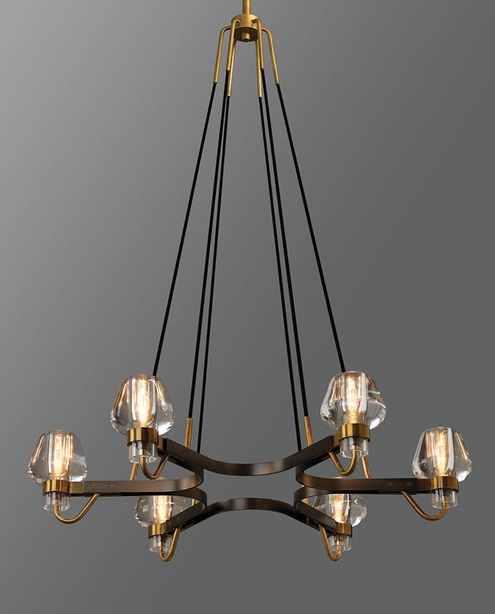 de sousa hughes Jonathan Browning Montalembert 6 Light Chandelier