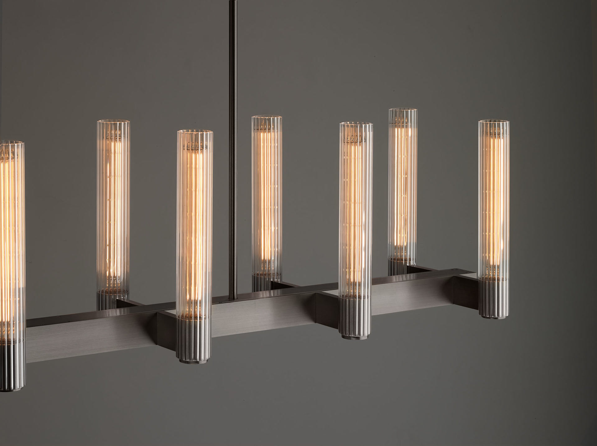 de sousa hughes Jonathan Browning Pastis Linear Chandelier detail