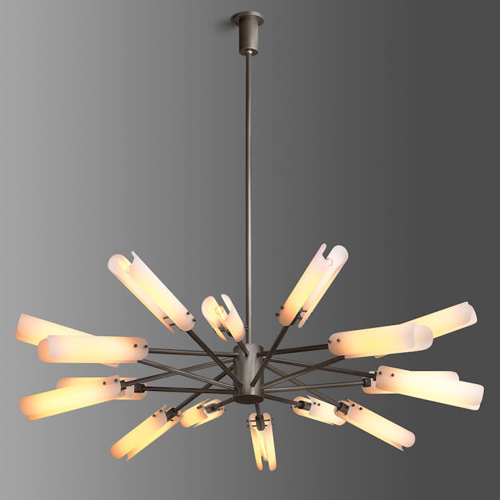 de sousa hughes Jonathan Browning Platiere Circular Chandelier front