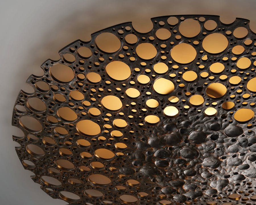 de sousa hughes Jonathan Browning Shield Flush Mount detail