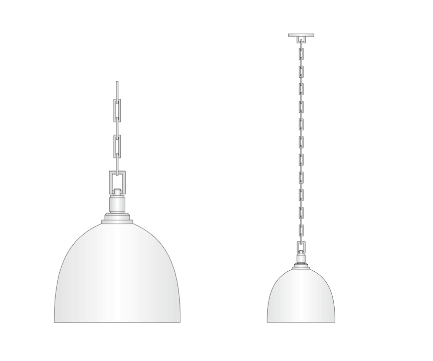 de sousa hughes Jonathan Browning Trumilly Cloche Pendant dimensions