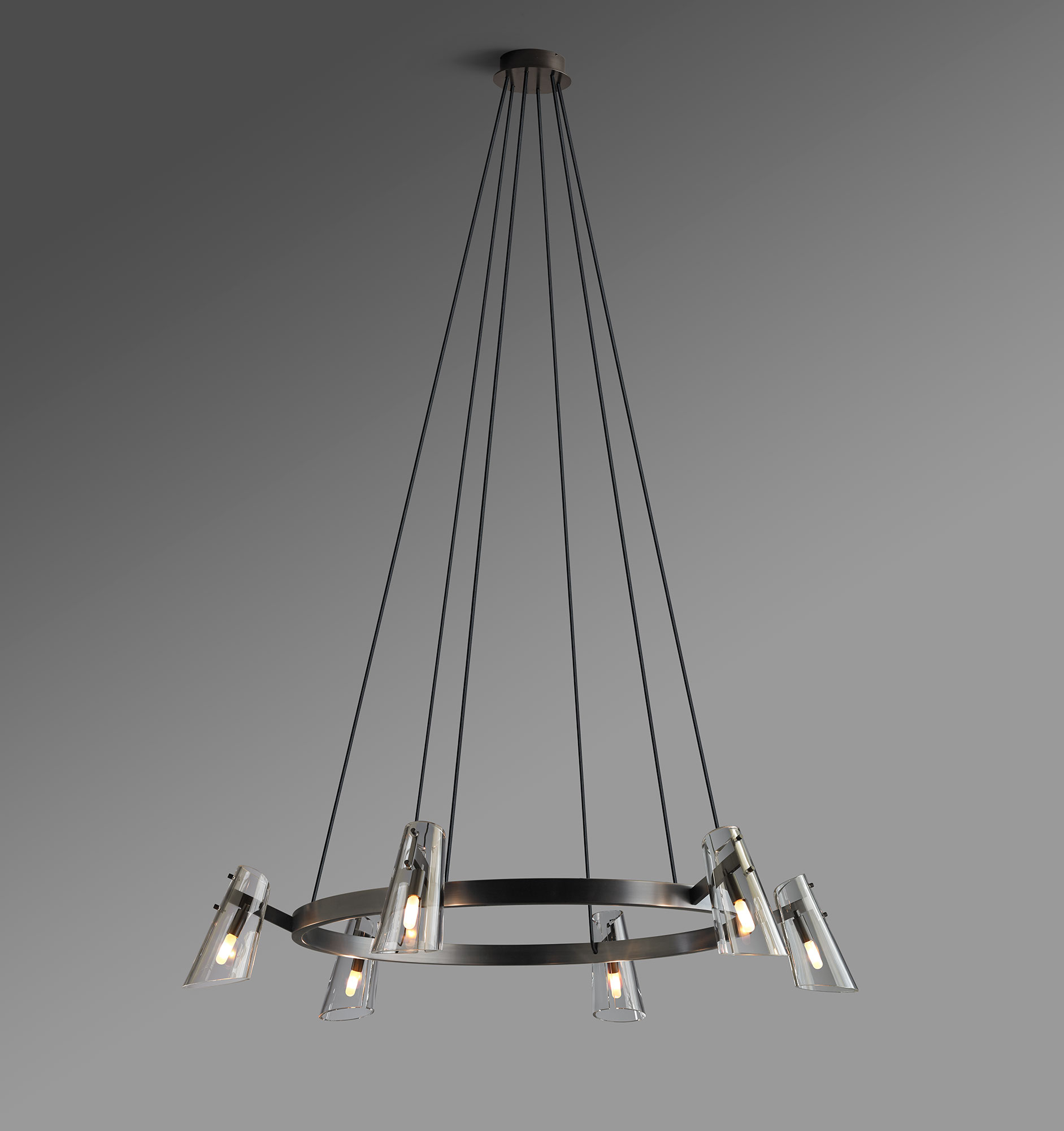 de sousa hughes Jonathan Browning Valette Circular Chandelier front