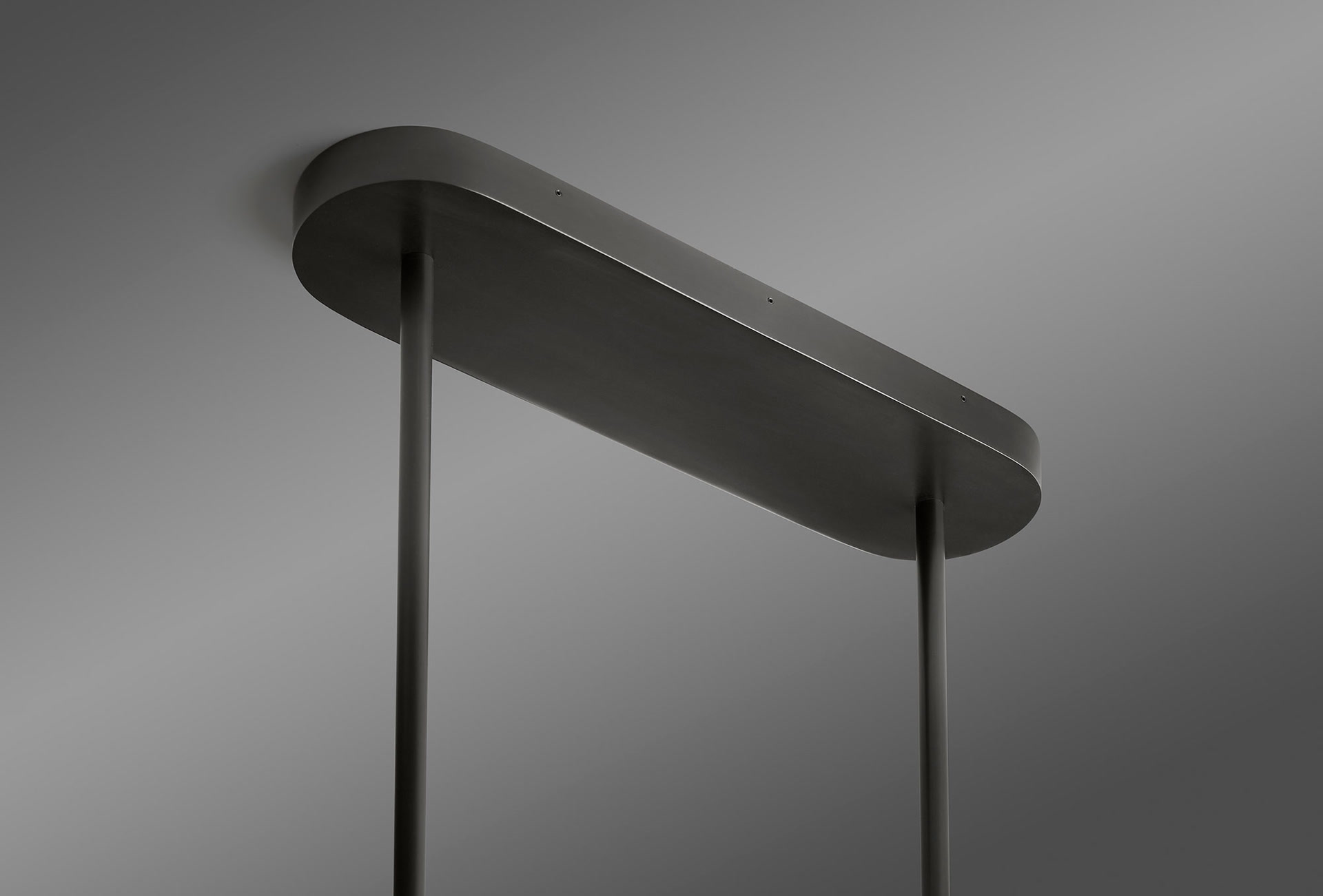 de sousa hughes Jonathan Browning Valette Linear Chandelier mount detail