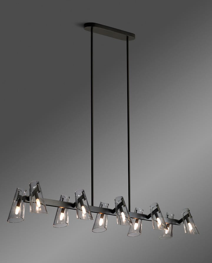 de sousa hughes Jonathan Browning Valette Linear Chandelier