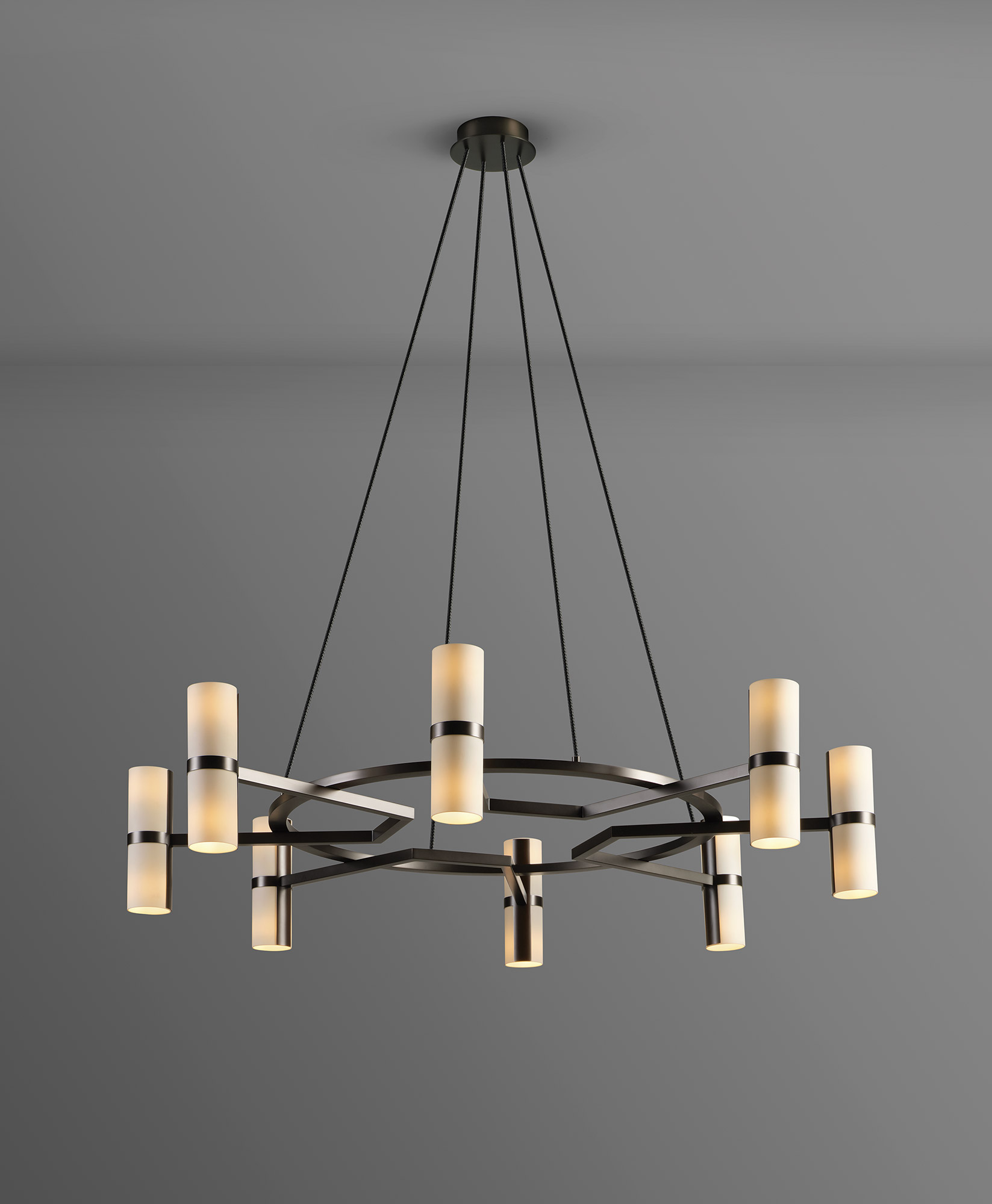 de sousa hughes Jonathan Browning Voltaire Circular Chandelier
