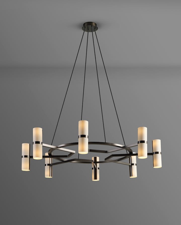 de sousa hughes Jonathan Browning Voltaire Circular Chandelier
