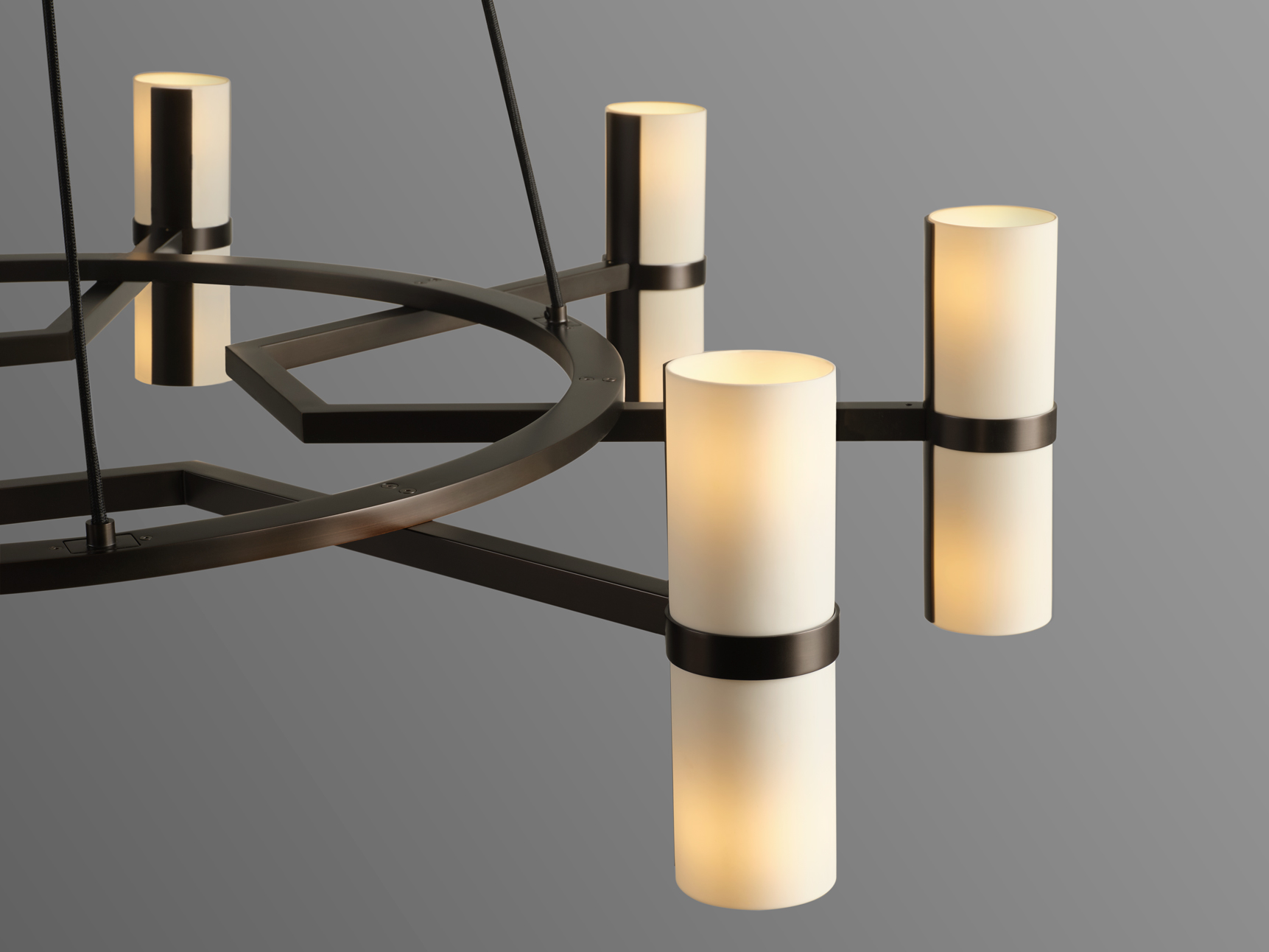 de sousa hughes Jonathan Browning Voltaire Circular Chandelier detail