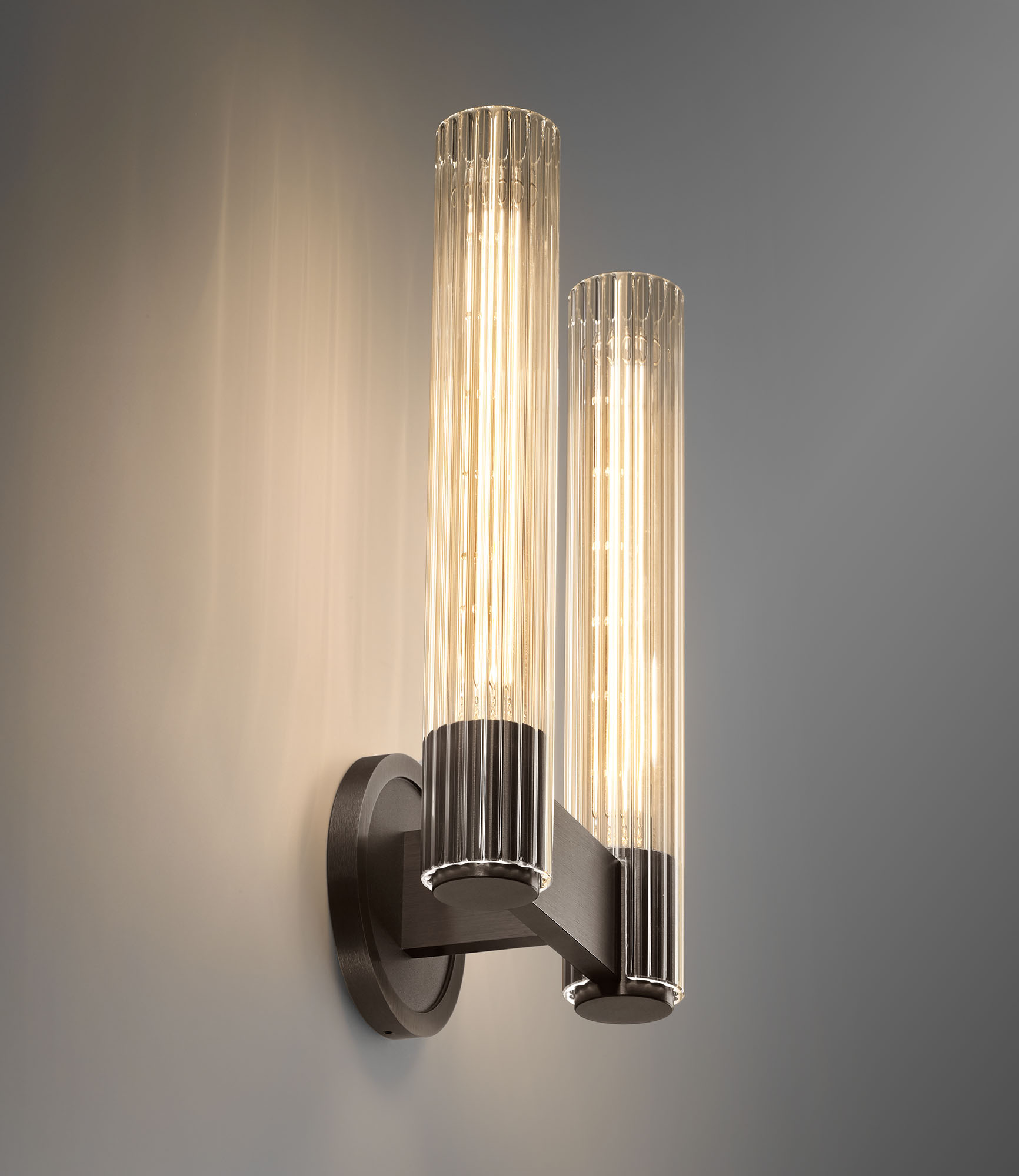 de sousa hughes Jonathan Browning Pastis Double Sconce side angle