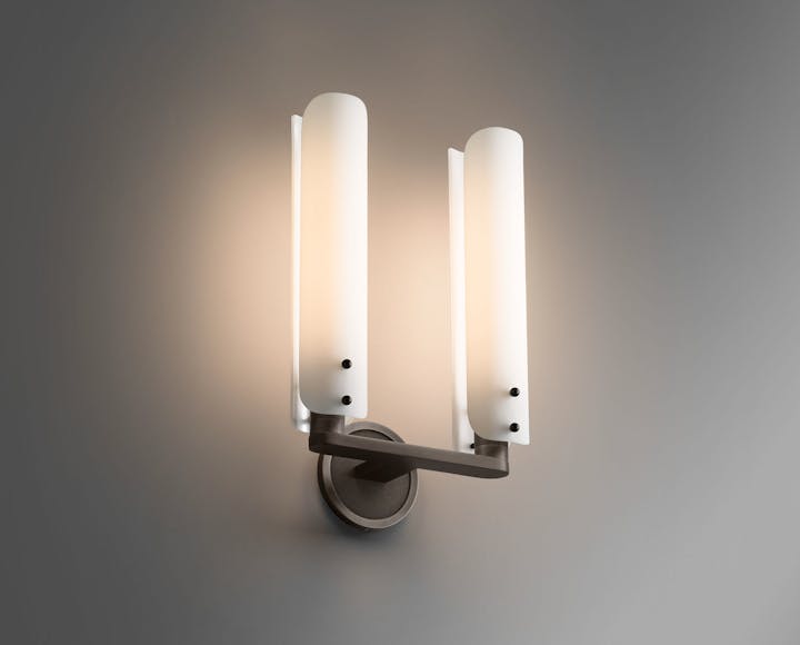 de sousa hughes Jonathan Browning Platiere Double Sconce