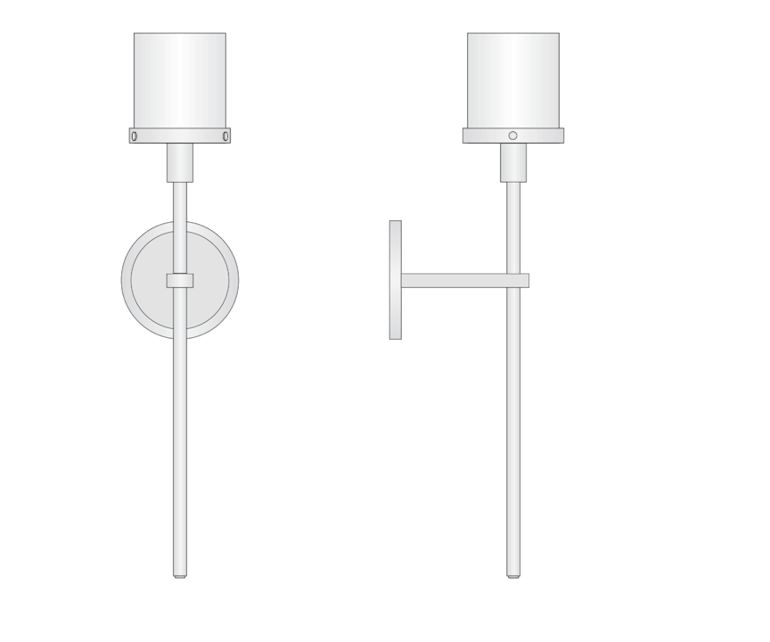 de sousa hughes Jonathan Browning Ventoux Outdoor Sconce dimensions