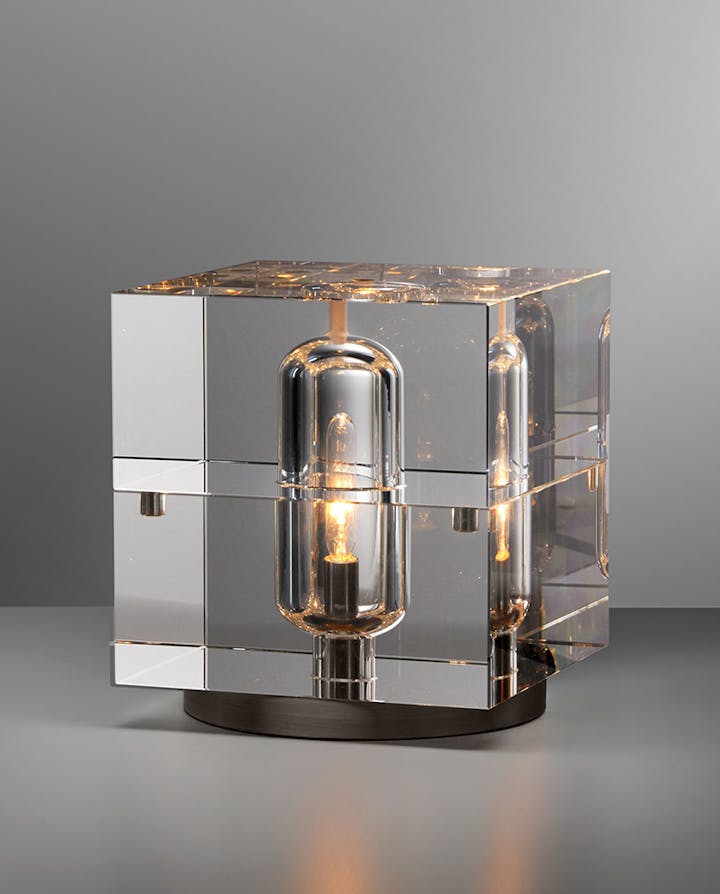 de sousa hughes Jonathan Browning Glacon Square Table Lamp