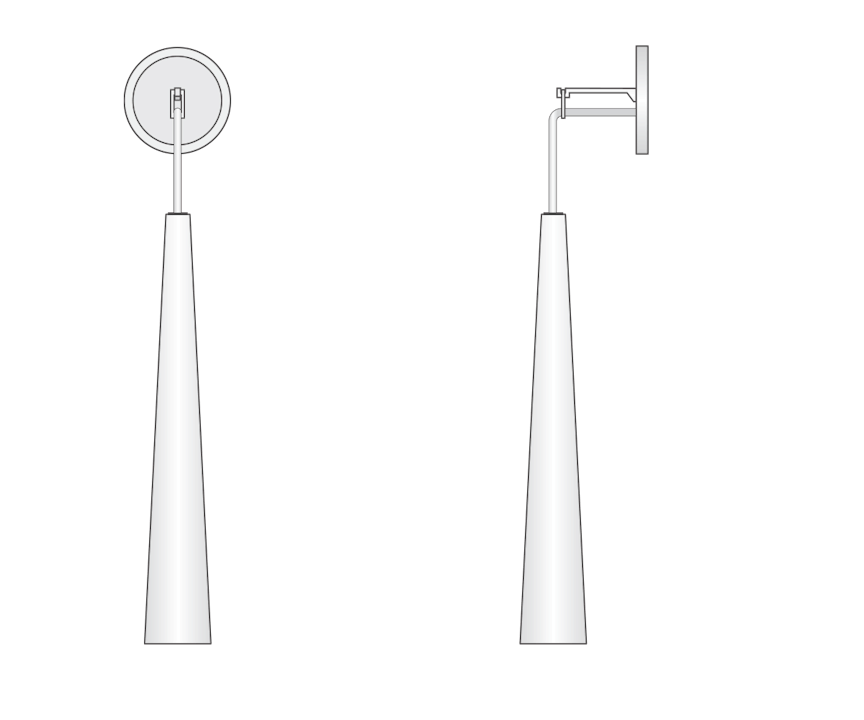 de sousa hughes Jonathan Browning Apollinaire Sconce dimensions