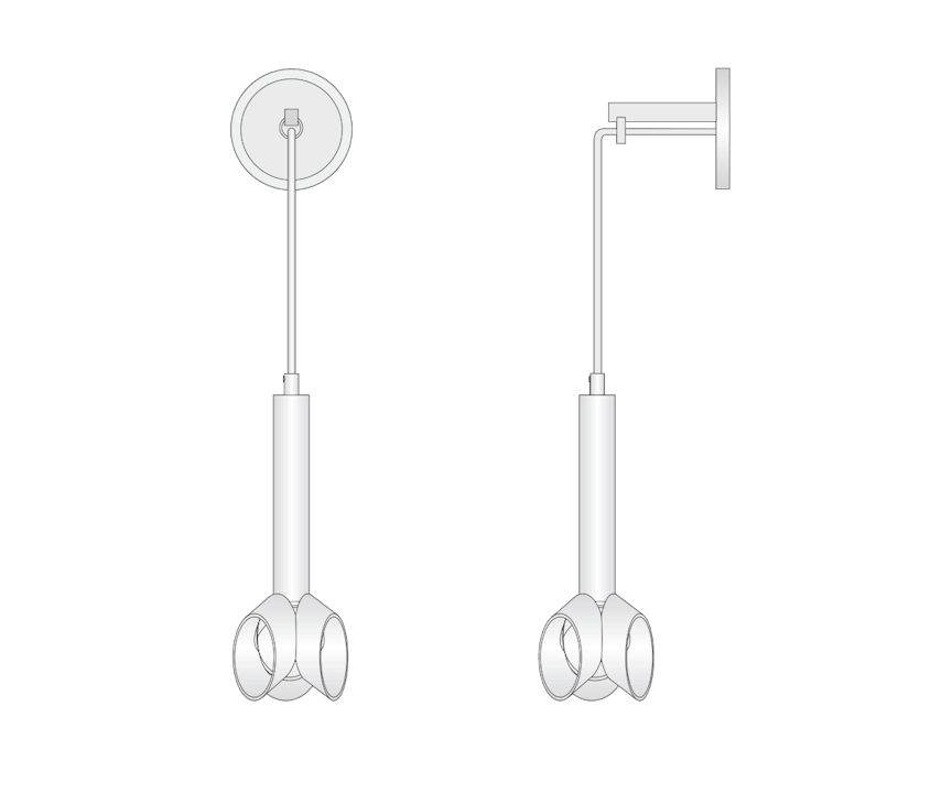 de sousa hughes Jonathan Browning Cantenac Sconce dimensions
