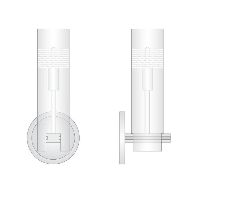 de sousa hughes Jonathan Browning Chamont Sconce dimensions