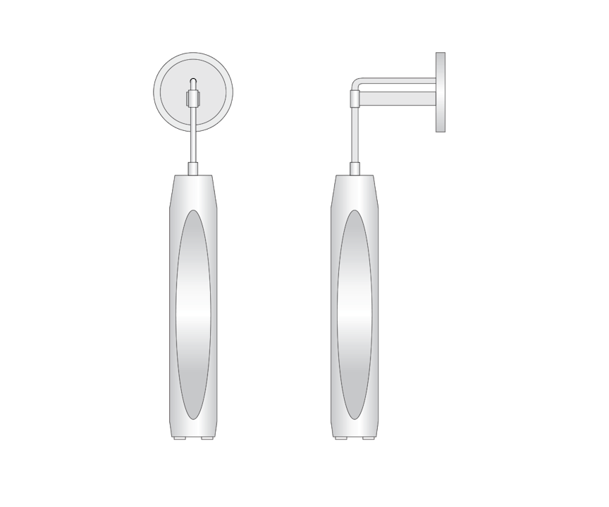 de sousa hughes Jonathan Browning Chartier Hanging Sconce dimensions