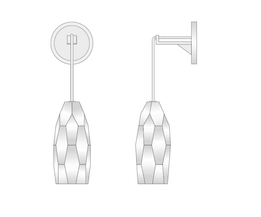 de sousa hughes Jonathan Browning Chatelet Sconce dimensions