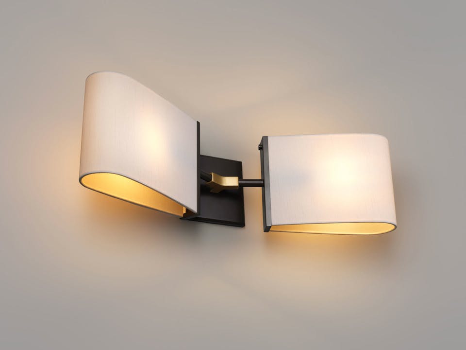 de sousa hughes Jonathan Browning Dessay Double Sconce