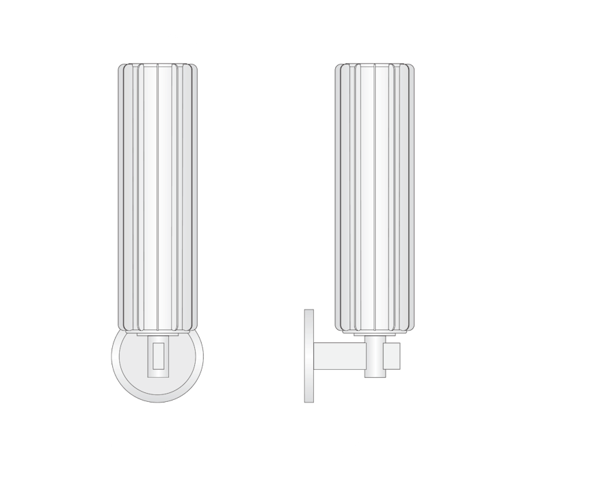 de sousa hughes Jonathan Browning Duvernois Sconce dimensions