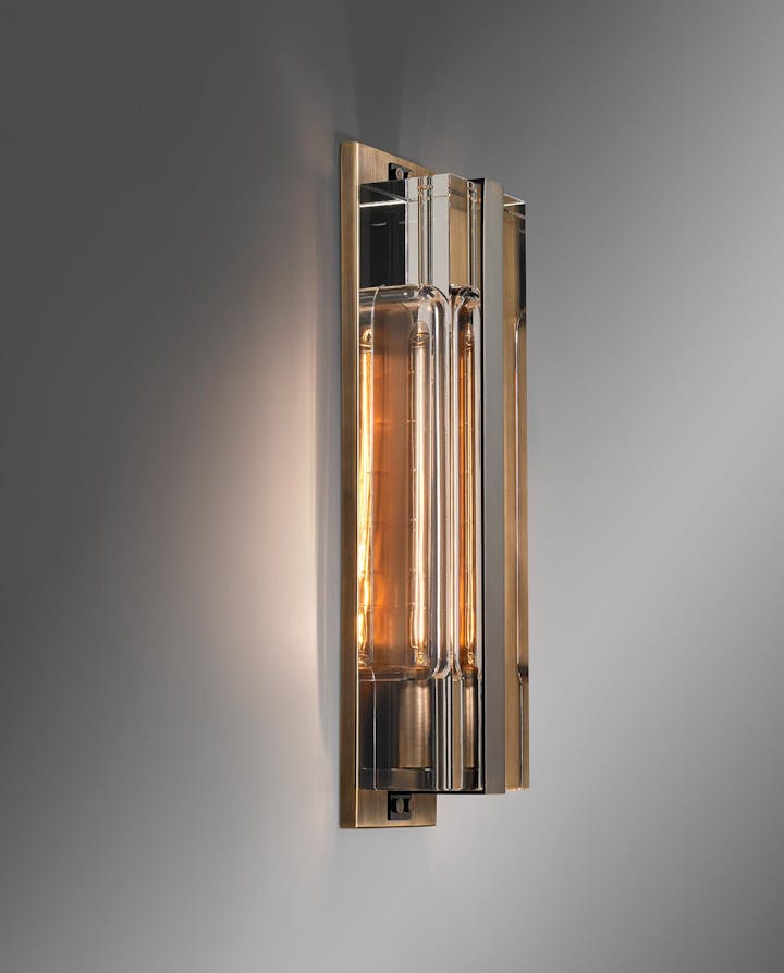 de sousa hughes Jonathan Browning Glacon Tall Sconce