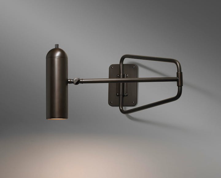de sousa hughes Jonathan Browning Mallet Swing Arm Sconce