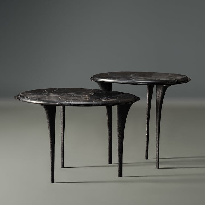 de sousa hughes alexander lamont quill side tables black marble