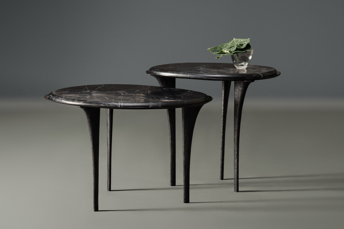 de sousa hughes alexander lamont quill side tables black marble 2