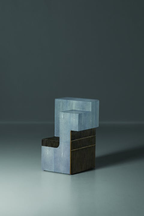 de sousa hughes alexander lamont Malabar Spot Table Charcoal Grey angle