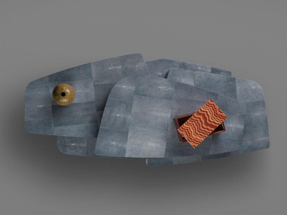 de sousa hughes alexander lamont Malham Cocktail Table Egyptian Blue top angle 2