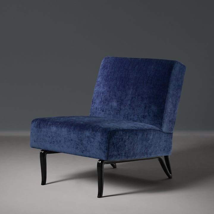de sousa hughes alexander lamont mirador slipper chair blue