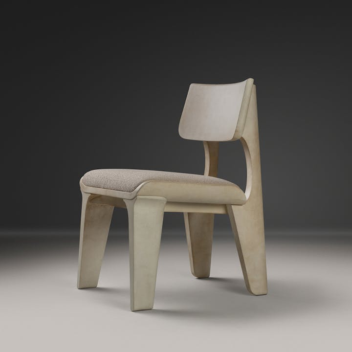 de sousa hughes alexander lamont ondas dining chair natural parchment angle