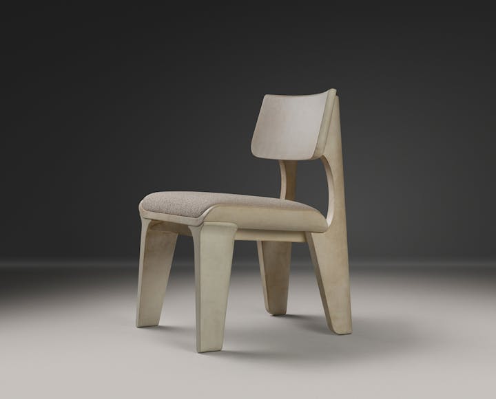 de sousa hughes alexander lamont ondas dining chair natural parchment angle